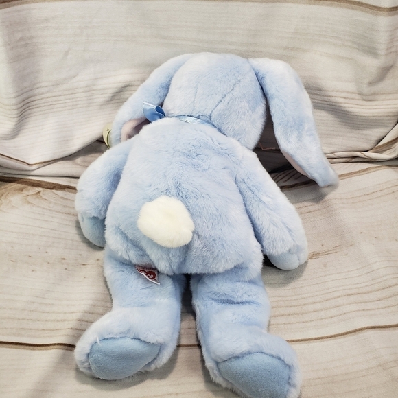 TY Beanie Buddies Flippity Baby Blue Bunny Rabbit Plush Stuffed Toy 14 Inch 1999 - Picture 7 of 13